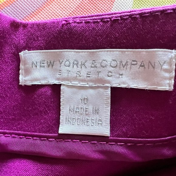 New York & Company Raspberry Pencil Skirt - 10 - Picture 4 of 5